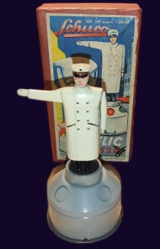 Schuco Polizist Flic 4520 Blechmodell in Originalkarton 1951 (5183)
